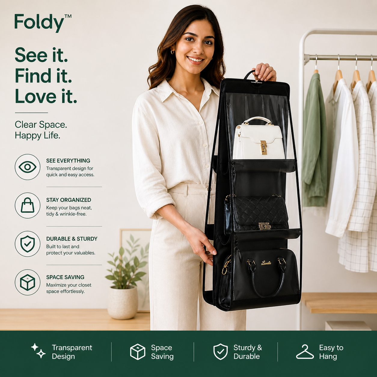 Foldy™|Handbag organizer